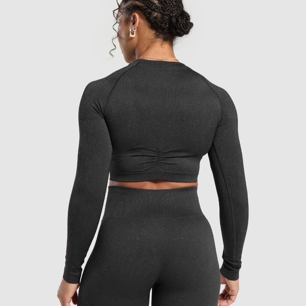 Gymshark Adapt Flex Seemless Long Sleeve Crop Top - Picture 2 of 4
